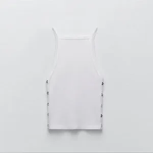 zara seamless top with hook and eye